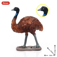 Load image into Gallery viewer, Oenux Classic Bird Animal Flamingos Parrot Sea Mew Peacock Owl Ostrich Model Solid PVC Action Figures Miniature Education Toy
