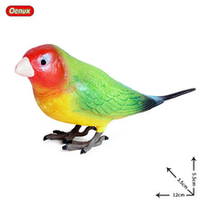 Load image into Gallery viewer, Oenux Classic Bird Animal Flamingos Parrot Sea Mew Peacock Owl Ostrich Model Solid PVC Action Figures Miniature Education Toy
