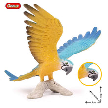 Load image into Gallery viewer, Oenux Classic Bird Animal Flamingos Parrot Sea Mew Peacock Owl Ostrich Model Solid PVC Action Figures Miniature Education Toy

