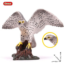 Load image into Gallery viewer, Oenux Classic Bird Animal Flamingos Parrot Sea Mew Peacock Owl Ostrich Model Solid PVC Action Figures Miniature Education Toy
