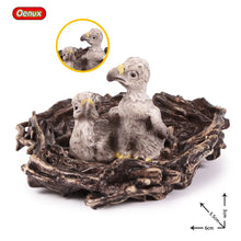 Load image into Gallery viewer, Oenux Classic Bird Animal Flamingos Parrot Sea Mew Peacock Owl Ostrich Model Solid PVC Action Figures Miniature Education Toy
