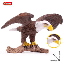 Load image into Gallery viewer, Oenux Classic Bird Animal Flamingos Parrot Sea Mew Peacock Owl Ostrich Model Solid PVC Action Figures Miniature Education Toy
