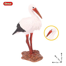 Load image into Gallery viewer, Oenux Classic Bird Animal Flamingos Parrot Sea Mew Peacock Owl Ostrich Model Solid PVC Action Figures Miniature Education Toy
