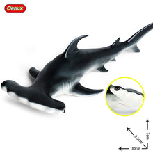 Load image into Gallery viewer, Oenux Large Size Sea Life Animals Soft Great White Shark Big Shark Action Figures Model Lifelike Educational Toys For Kids Gift

