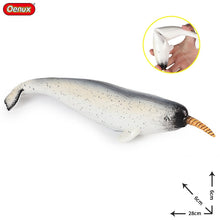 Load image into Gallery viewer, Oenux Large Size Sea Life Animals Soft Great White Shark Big Shark Action Figures Model Lifelike Educational Toys For Kids Gift
