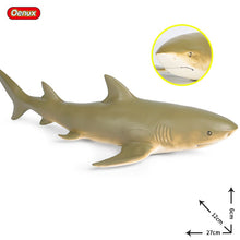 Load image into Gallery viewer, Oenux Large Size Sea Life Animals Soft Great White Shark Big Shark Action Figures Model Lifelike Educational Toys For Kids Gift
