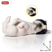 Load image into Gallery viewer, Oenux Lovely French Bulldog Animals Cute Puppy Sleep Lazy Dog Action Figures Model Figurine PVC Home Decoration Education Toy
