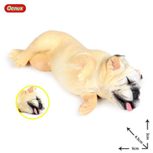 Load image into Gallery viewer, Oenux Lovely French Bulldog Animals Cute Puppy Sleep Lazy Dog Action Figures Model Figurine PVC Home Decoration Education Toy
