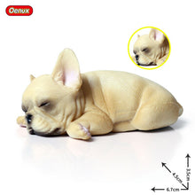 Load image into Gallery viewer, Oenux Lovely French Bulldog Animals Cute Puppy Sleep Lazy Dog Action Figures Model Figurine PVC Home Decoration Education Toy
