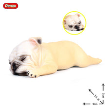 Load image into Gallery viewer, Oenux Lovely French Bulldog Animals Cute Puppy Sleep Lazy Dog Action Figures Model Figurine PVC Home Decoration Education Toy
