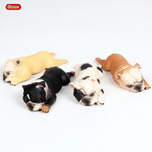 Load image into Gallery viewer, Oenux Lovely French Bulldog Animals Cute Puppy Sleep Lazy Dog Action Figures Model Figurine PVC Home Decoration Education Toy
