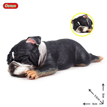 Load image into Gallery viewer, Oenux Lovely French Bulldog Animals Cute Puppy Sleep Lazy Dog Action Figures Model Figurine PVC Home Decoration Education Toy

