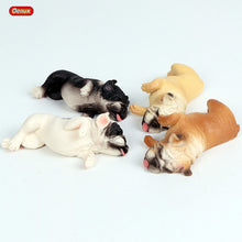 Load image into Gallery viewer, Oenux Lovely French Bulldog Animals Cute Puppy Sleep Lazy Dog Action Figures Model Figurine PVC Home Decoration Education Toy
