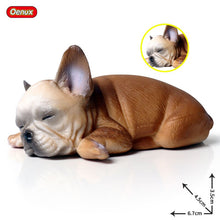 Load image into Gallery viewer, Oenux Lovely French Bulldog Animals Cute Puppy Sleep Lazy Dog Action Figures Model Figurine PVC Home Decoration Education Toy
