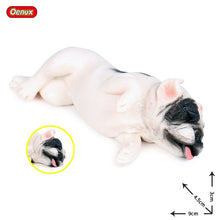 Load image into Gallery viewer, Oenux Lovely French Bulldog Animals Cute Puppy Sleep Lazy Dog Action Figures Model Figurine PVC Home Decoration Education Toy
