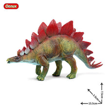 Load image into Gallery viewer, Oenux Mini Jurassic Stegosaurus Saichania Solid PVC Dinosaur World Animal Model Action Figures Collection Toy For Kids
