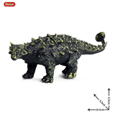 Load image into Gallery viewer, Oenux Mini Jurassic Stegosaurus Saichania Solid PVC Dinosaur World Animal Model Action Figures Collection Toy For Kids
