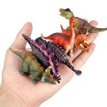 Load image into Gallery viewer, Oenux Mini Jurassic Stegosaurus Saichania Solid PVC Dinosaur World Animal Model Action Figures Collection Toy For Kids
