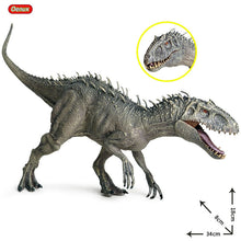 Load image into Gallery viewer, Oenux New 34x8x18cm Jurassic Indominus Rex Action Figures Open Mouth Savage Tyrannosaurus Dinossauro World Animals Model Kid Toy
