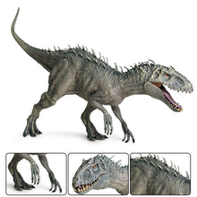 Load image into Gallery viewer, Oenux New 34x8x18cm Jurassic Indominus Rex Action Figures Open Mouth Savage Tyrannosaurus Dinossauro World Animals Model Kid Toy

