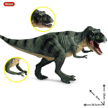 Load image into Gallery viewer, Oenux New 34x8x18cm Jurassic Indominus Rex Action Figures Open Mouth Savage Tyrannosaurus Dinossauro World Animals Model Kid Toy
