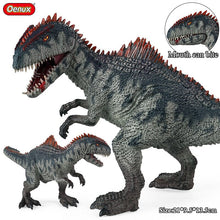 Load image into Gallery viewer, Oenux New Jurassic Dinossaur Brinquedo Giganotosaurus Action Figures Open Mouth Savage Tyrannosaurus Animals Model Kid Toy Gift
