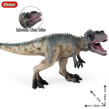 Load image into Gallery viewer, Oenux New Jurassic Dinossaur Brinquedo Giganotosaurus Action Figures Open Mouth Savage Tyrannosaurus Animals Model Kid Toy Gift
