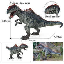 Load image into Gallery viewer, Oenux New Jurassic Dinossaur Brinquedo Giganotosaurus Action Figures Open Mouth Savage Tyrannosaurus Animals Model Kid Toy Gift
