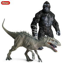 Load image into Gallery viewer, Oenux New Jurassic Dinossauro Indominus V-rex Action Figures Open Mouth Savage Tyrannosaurus Big Gorill Animals Model Kid Toy
