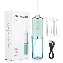 Load image into Gallery viewer, Oral Irrigator +4 Jets 3 Mode USB Rechargeable Water Flosser Portable Dental Water Jet Waterproof Irrigator Dental Teeth Cleaner 0ral irrigator

