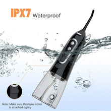 Load image into Gallery viewer, Oral Irrigator 5 Modes Portable Rechargeable Dental Water Jet 6 Nozzles Waterproof 300ML Tank Water Flosser For Teeth Whitening 0ral irrigator
