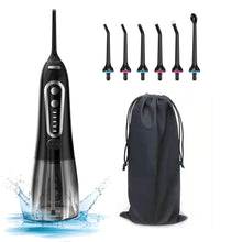Load image into Gallery viewer, Oral Irrigator 5 Modes Portable Rechargeable Dental Water Jet 6 Nozzles Waterproof 300ML Tank Water Flosser For Teeth Whitening 0ral irrigator
