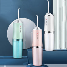 Load image into Gallery viewer, Oral Irrigator Dental Water Jet For Teeth USB Rechargeable Portable Water Flosser 4 Nozzles 200ML Waterproof IPX7 Tooth Cleaner 0ral irrigator
