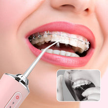 Load image into Gallery viewer, Oral Irrigator Portable Dental Water Flosser USB Rechargeable Water Jet Floss Tooth Pick 4 Jet Tip 220ml 3 Modes IPX7 1400rpm 0ral irrigator

