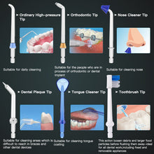 Load image into Gallery viewer, Oral Irrigator USB Rechargeable Water Floss Portable Dental Water Flosser Jet 300ml Irrigator Dental Teeth Cleaner with Bag 0ral irrigator
