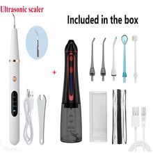 Load image into Gallery viewer, USB Rechargeable Water Flosser Portable Dental Water Jet 300ML Water Tank Waterproof Teeth Cleaner Oral irrigator
