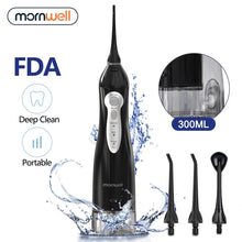 Load image into Gallery viewer, Rechargeable Water Flosser Portable Dental Water Jet 300ML Water Tank Waterproof Teeth Cleaner USB 0ral irrigator
