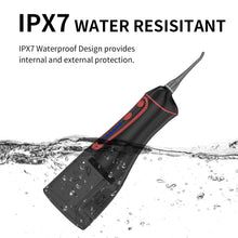 Load image into Gallery viewer, USB Rechargeable Water Flosser Portable Dental Water Jet 300ML Water Tank Waterproof Teeth Cleaner Oral irrigator
