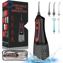 Load image into Gallery viewer, USB Rechargeable Water Flosser Portable Dental Water Jet 300ML Water Tank Waterproof Teeth Cleaner Oral irrigator
