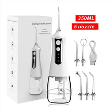 Load image into Gallery viewer, Oral Irrigator tooth scaler 3-speed adjustment Water Flosser Portable Dental Water Jet 350ML IPX6 Waterproof Teeth Cleaner 0ral irrigator
