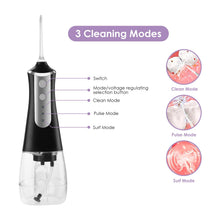 Load image into Gallery viewer, Oral Irrigator tooth scaler 3-speed adjustment Water Flosser Portable Dental Water Jet 350ML IPX6 Waterproof Teeth Cleaner 0ral irrigator
