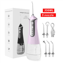 Load image into Gallery viewer, Oral Irrigator tooth scaler 3-speed adjustment Water Flosser Portable Dental Water Jet 350ML IPX6 Waterproof Teeth Cleaner 0ral irrigator
