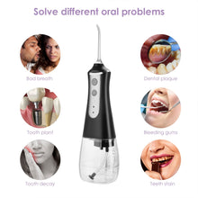 Load image into Gallery viewer, Oral Irrigator tooth scaler 3-speed adjustment Water Flosser Portable Dental Water Jet 350ML IPX6 Waterproof Teeth Cleaner 0ral irrigator
