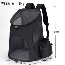 Load image into Gallery viewer, Outdoor Pet Travel Double Backpack Foldable Cat And Dog Pet Box Pet Supplies Travel Fashion Pet Carrying Front Bag

