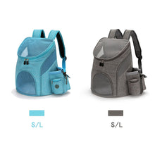 Load image into Gallery viewer, Outdoor Pet Travel Double Backpack Foldable Cat And Dog Pet Box Pet Supplies Travel Fashion Pet Carrying Front Bag
