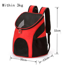 Load image into Gallery viewer, Outdoor Pet Travel Double Backpack Foldable Cat And Dog Pet Box Pet Supplies Travel Fashion Pet Carrying Front Bag
