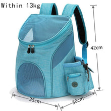 Load image into Gallery viewer, Outdoor Pet Travel Double Backpack Foldable Cat And Dog Pet Box Pet Supplies Travel Fashion Pet Carrying Front Bag
