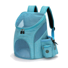 Load image into Gallery viewer, Outdoor Pet Travel Double Backpack Foldable Cat And Dog Pet Box Pet Supplies Travel Fashion Pet Carrying Front Bag
