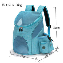 Load image into Gallery viewer, Outdoor Pet Travel Double Backpack Foldable Cat And Dog Pet Box Pet Supplies Travel Fashion Pet Carrying Front Bag
