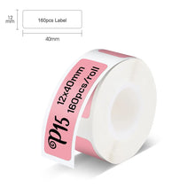 Load image into Gallery viewer, P15 Label Printer Label Tape Sticker Self-adhesive P15 Portable Thermal Label Maker Printing Paper Waterprood Adhesive Sticker

